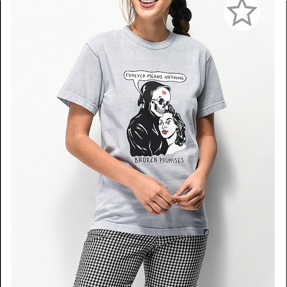 Broken Promises Last Kiss Grey T-Shirt
